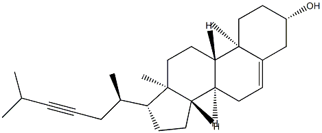 Cholest-5-en-23-yn-3β-ol Structure