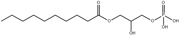 1-decanoyl-2-lyso-3-phosphatidic acid Struktur