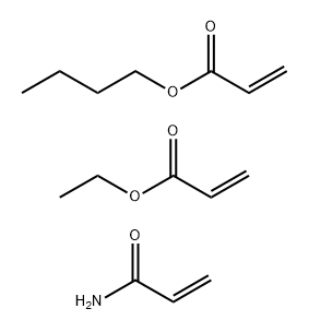 2-Propenoic acid, butyl ester, polymer with ethyl 2-propenoate and 2-propenamide Struktur