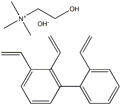 Benzenemethanaminium, ar-ethenyl-N-(2-hydroxyethyl)-N,N-dimethyl-, hydroxide, polymer with diethenylbenzene Structure