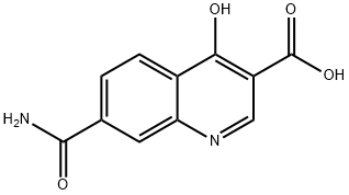 3-Quinolinecarboxylicacid,7-(aminocarbonyl)-4-hydroxy-(9CI) Struktur