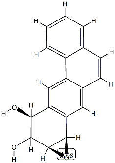 Benz(5,6)anthra(1,2-b)oxirene-2,3-diol, 1a,2,3,11b-tetrahydro-, (1aalp ha,7alpha,3beta,11balpha)- 结构式