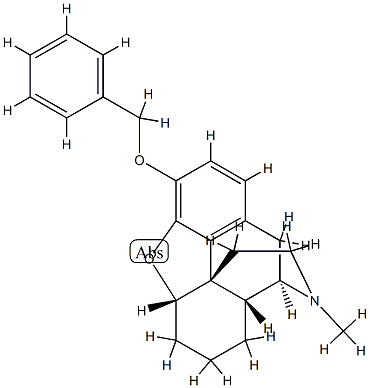 3-Benzyloxy-4,5α-epoxy-17-methylmorphinan Struktur