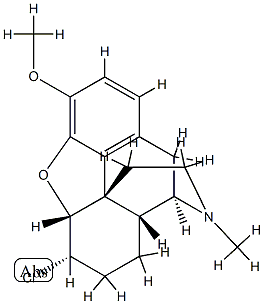 6α-Chloro-4,5α-epoxy-3-methoxy-17-methylmorphinan Struktur