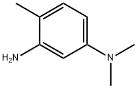 (3-アミノ-4-メチルフェニル)ジメチルアミン 化学構造式