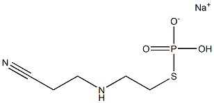 Phosphorothioic acid S-[2-[(2-cyanoethyl)amino]ethyl]O-sodium salt Struktur
