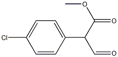 Benzeneacetic acid, 4-chloro-.alpha.-forMyl-, Methyl ester Structure