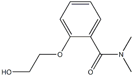 N,N-Dimethyl-o-(β-hydroxyethoxy)benzamide Struktur