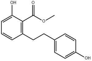 2-Hydroxy-6-[2-(4-hydroxyphenyl)ethyl]benzoic acid Methyl ester Struktur