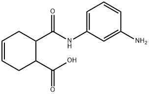 3-Cyclohexene-1-carboxylicacid,6-[[(3-aminophenyl)amino]carbonyl]-(9CI) 结构式