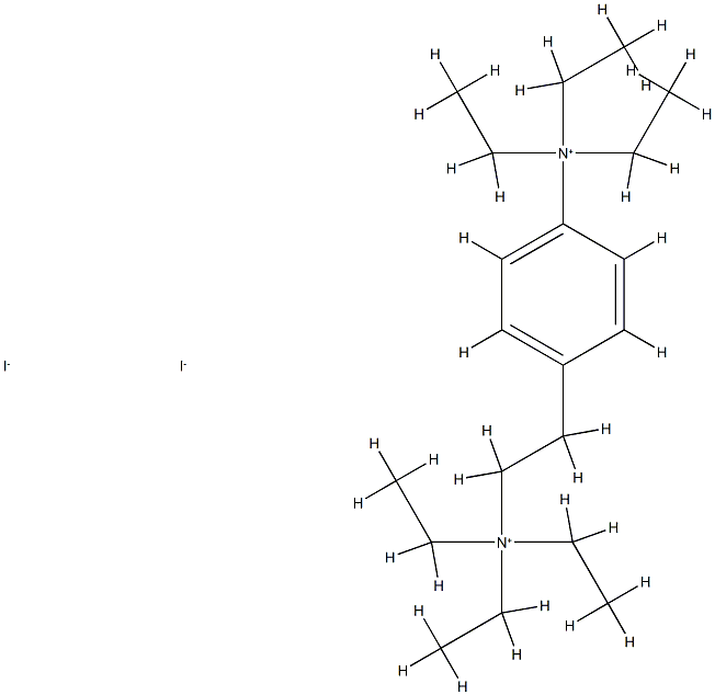Benzeneethanaminium,N,N,N-triethyl-4-(triethylammonio)-, iodide (1:2) Structure