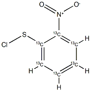 2-Nitrobenzenesulfenyl  chloride-13C6 Structure