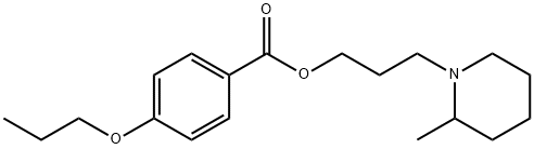 3-(2-Methylpiperidino)propyl=p-propoxybenzoate 结构式