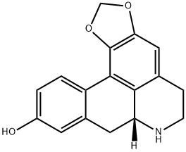 [R,(-)]-6,7,7a,8-テトラヒドロ-5H-ベンゾ[g]-1,3-ベンゾジオキソロ[6,5,4-de]キノリン-10-オール 化学構造式