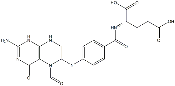醛葉酸[SF], 641-41-8, 结构式