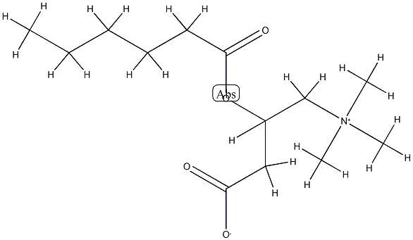 3-hexanoyloxy-4-trimethylazaniumylbutanoate Struktur