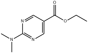 5-PyriMidinecarboxylicacid, 2-(diMethylaMino)-, ethyl ester Structure