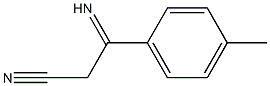Benzenepropanenitrile,  -bta--imino-4-methyl- Structure