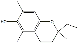 2H-1-Benzopyran-6-ol,2-ethyl-3,4-dihydro-2,5,7-trimethyl-(9CI) Structure