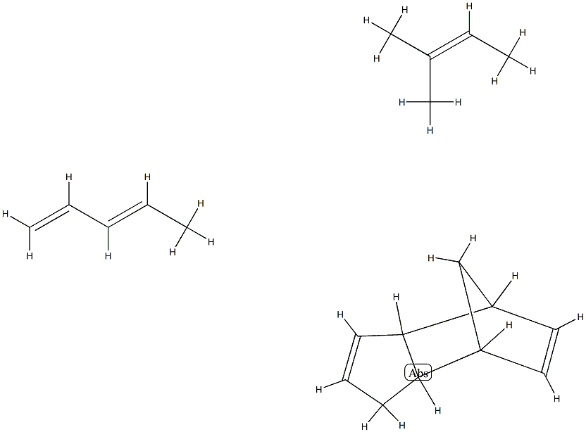 4,7-Methano-1H-indene, 3a,4,7,7a-tetrahydro-, polymer with 2-methyl-2-butene and 1,3-pentadiene Struktur