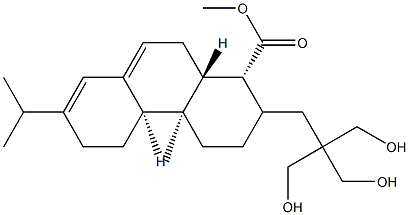 Resin acids and Rosin acids, hydrogenated, esters with pentaerythritol Struktur