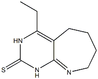 2H-Pyrimido[4,5-b]azepine-2-thione,4-ethyl-1,3,5,6,7,8-hexahydro-(9CI) Struktur