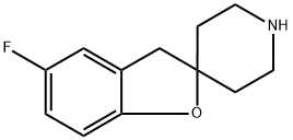 5-FLUORO-3H-SPIRO[BENZOFURAN-2,4-PIPERIDINE], 644967-86-2, 结构式