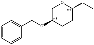 2H-Pyran,2-ethyltetrahydro-5-(phenylmethoxy)-,(2R,5R)-rel-(9CI) Struktur