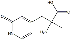 4-Pyridinepropanoicacid,-alpha--amino-1,2-dihydro--alpha--methyl-2-oxo-(9CI) Struktur