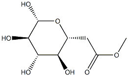 6-O-Acetyl-β-D-glucopyranose 结构式