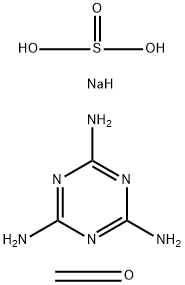 亚硫酸氢钠与甲醛和三聚氰胺的聚合物,64787-97-9,结构式