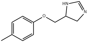 1H-Imidazole,4,5-dihydro-4-[(4-methylphenoxy)methyl]-(9CI) Structure
