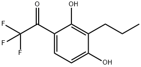 2,4-dihydroxy-3-propyl-1',1',1'-trifluoroacetophenone 化学構造式