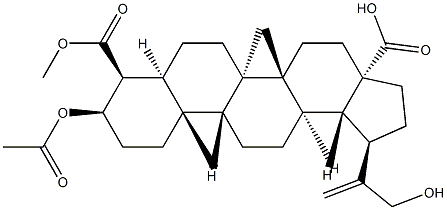 3ALPHA-乙酰氧基-30-羟基羽扇-20(29)-烯-23,28-二酸,654663-85-1,结构式