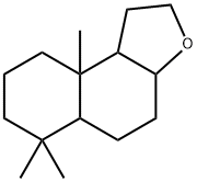 ドデカヒドロ-6,6,9a-トリメチルナフト[2,1-b]フラン 化学構造式