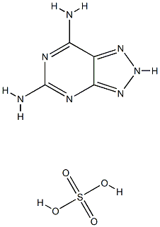 8-氮杂-2,6-二氨基嘌呤硫酸盐 结构式