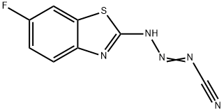1-Triazene-1-carbonitrile,3-(6-fluoro-2-benzothiazolyl)-(9CI) Structure