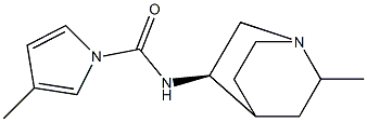 1H-Pyrrole-1-carboxamide,3-methyl-N-[(3R)-6-methyl-1-azabicyclo[2.2.2]oct- 结构式