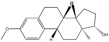 (8α)-3-Methoxyestra-1,3,5(10)-trien-17β-ol Struktur
