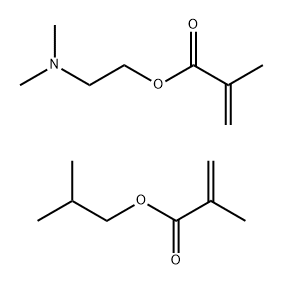 2-Propenoic acid, 2-methyl-, 2-(dimethylamino) ethyl ester, polymer with 2-methylpropyl 2-methyl-2-propenoate Struktur