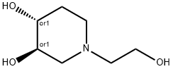 3,4-Piperidinediol,1-(2-hydroxyethyl)-,(3R,4R)-rel-(9CI) Structure