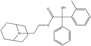 2-Methylbenzilic acid=2-(9-azabicyclo[3.3.1]nonan-9-yl)ethyl ester 结构式