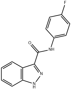 1H-Indazole-3-carboxamide,N-(4-fluorophenyl)-(9CI) Structure