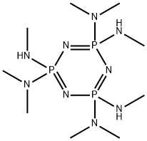 N2,N2,N2,N4,N4,N4,N6,N6,N6-nonamethyl-1,3,5-triaza-2$l^{5},4$l^{5},6$l ^{5}-triphosphacyclohexa-1,3,5-triene-2,2,4,4,6,6-hexamine Structure