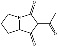 1H-Pyrrolizine-1,3(2H)-dione,2-acetyltetrahydro-(9CI) 结构式