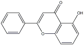 4H-1-Benzopyran-4-one,5-hydroxy-2-phenyl-,radicalion(1+)(9CI) Structure