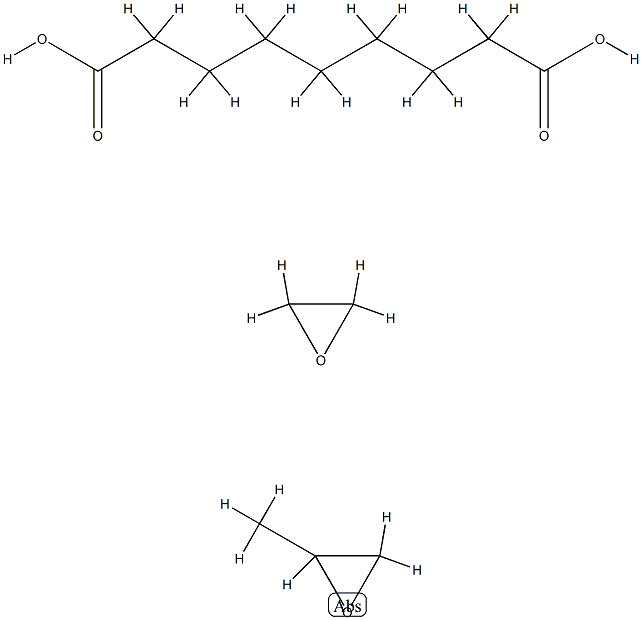 Oxirane, methyl-, polymer with oxirane, nonanedioate Struktur