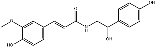 N-阿魏酰章鱼胺,66648-44-0,结构式
