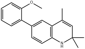 6-(2-Methoxybiphenyl)-2,2,4-triMethyl-1,2-dihydroquinoline Struktur