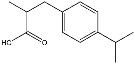 α-Methyl-4-(1-methylethyl)benzenepropanoic acid Struktur